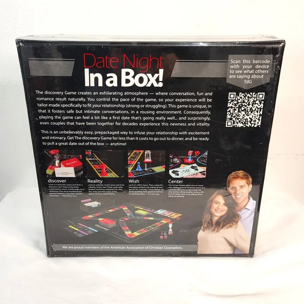 NEW The Discovery Game Date Night In A Box Couples Board Game Sealed